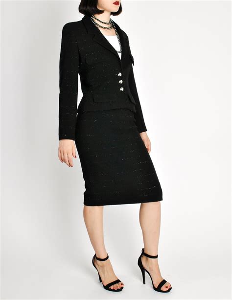 chanel women's business suit|chanel suit vintage.